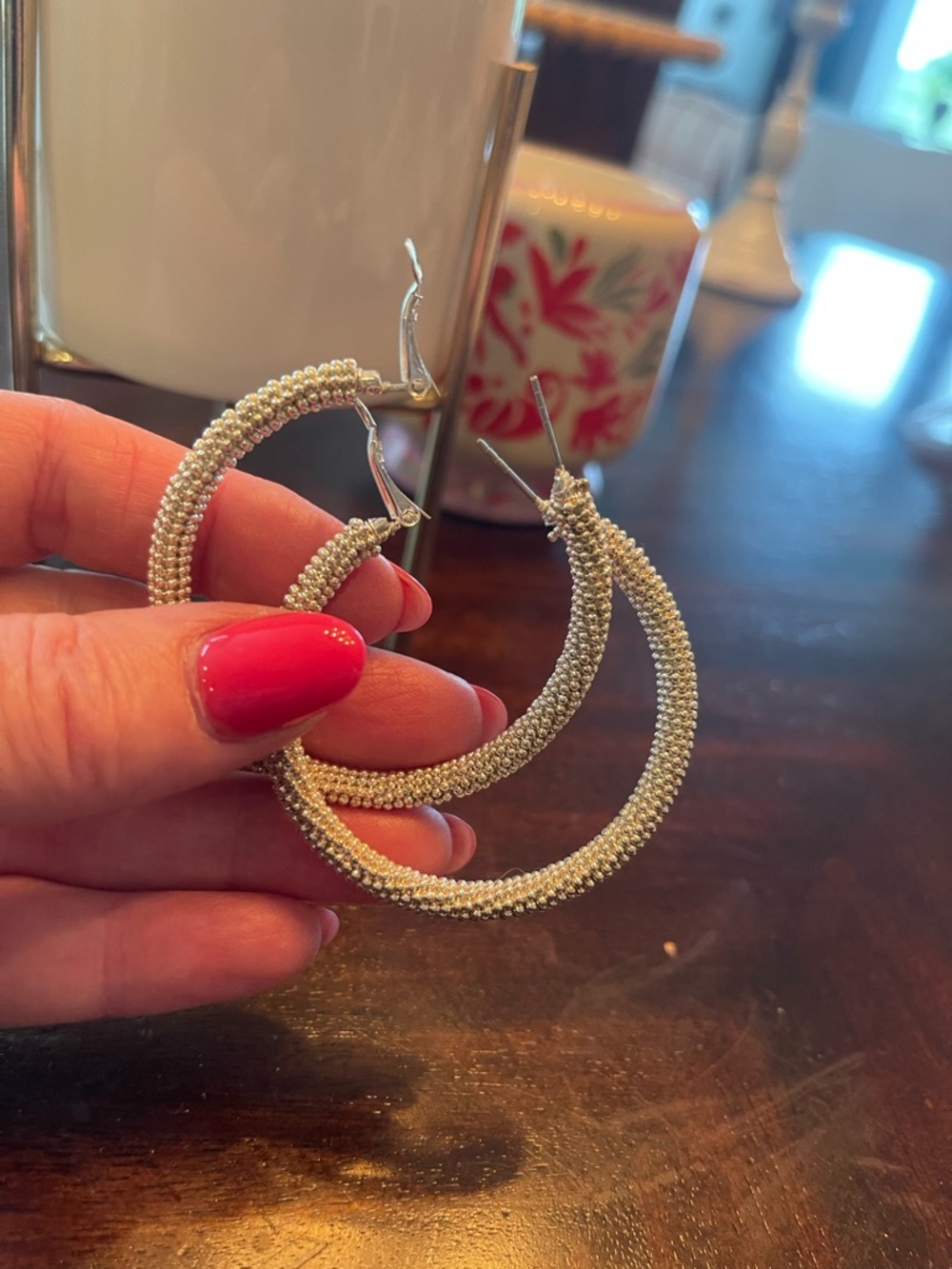 Hoops Silver Wide